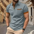 thumbnail image 2 of Men's Polo Shirts 2025 Short Sleeve Casual Polo T-Shirt Slim Fit Golf Shirt with Pockets, 2 of 6