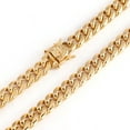 thumbnail image 4 of Cuban Link Chain Necklace Gold Stainless Steel Hip Hop Men Women Ginger Lyne Collection, 4 of 7