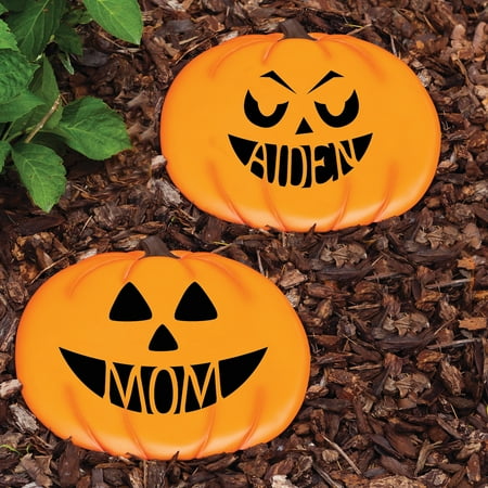Personalized Pumpkin Stepping Stone - La