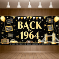 thumbnail image 6 of LUUFILx 1960s Backdrop Banner Retro Party Decorations Vintage Background Photo Booth Props Reunion Decor Music Themed Event Supplies Celebration, 6 of 8
