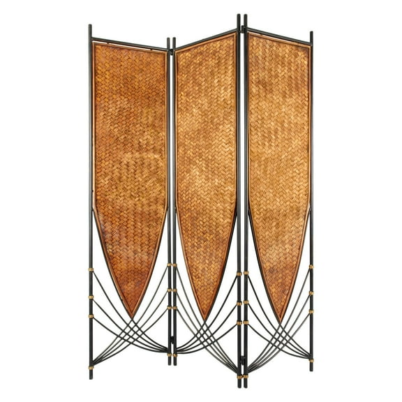 Oriental Furniture 6 ft. Tall Tropical Philippine Room Divider - 3 Panel