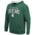 thumbnail image 2 of Men's Colosseum Green Michigan State Spartans Resistance-Pullover Hoodie, 2 of 3