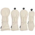 thumbnail image 4 of YATAV Golf Club Covers,4pcs Golf Head Covers for Woods,Driver,Fairway,Hybrid - Premium PU Leather Golf Club Head Cover(White), 4 of 6