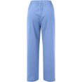 thumbnail image 5 of Women's Linen Pants 2024 Fashion Casual Versatile Solid Color Wide Leg Pants Loose Comfy Elastic Waist Pants with Pockets, 5 of 5
