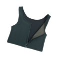 thumbnail image 2 of Guardurnaity Carpeta de pecho plano para mujer, portátil, plegable, lavable, con cremallera, transpirable, Color sólido, absorbente de sudor, Ropa interior Negro 3XL, 2 of 6