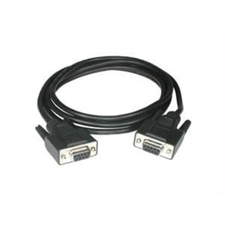 6 DB9 F/F All Lines Cable Provide a Quick and Easy Connection - Black