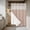 Brown, variant on Peach Fuzz No Hook Shower Curtain Waterproof, Bathroom Curtains with Snap in Liners and See Through Top Window, Modern Pure Peach Fuzz Hotel Style Bathtub Curtains Shower 36"Wx72"L