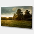 thumbnail image 2 of Designart 'Beautiful Sunrise in the farm ' Landscape Canvas Art Print, 2 of 3