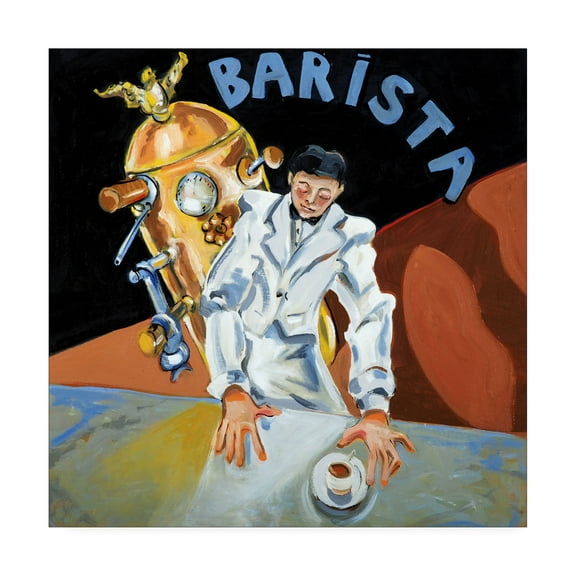 Trademark Fine Art 'Barista Garcon' Canvas Art by Patricia A. Reed