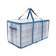thumbnail image 5 of Caja de almacenamiento de adornos navideños, organizador de adornos, caja de almacenamiento con divisores, contenedor de almacenamiento de Navidad, so Azul L, 5 of 9