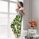 thumbnail image 5 of Balery Green Fruit Pantalones de pijama para mujer, pijamas ultraligeros, pantalones de estar por casa-Small, 5 of 6