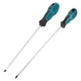 thumbnail image 1 of 2 Packs 12 Inches Long Slotted and Phillips Screwdriver Flat Blade Screwdriver Magnetic Screwdriver with Rubber Handle, 1 of 1