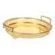 thumbnail image 5 of Bandejas para café, té y frutas, elegante bandeja multiusos para guardar joyas y frutas. Dorado, 5 of 9