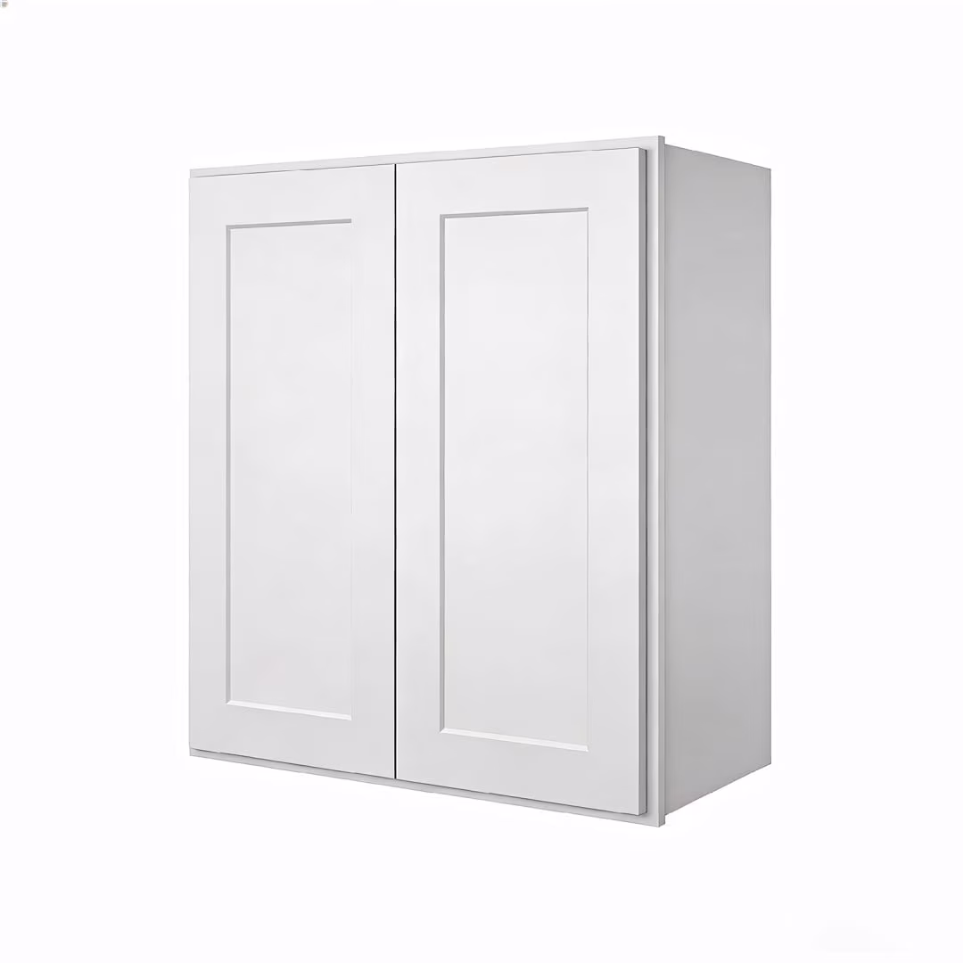 12"*24"*36", variant on 30" H Shaker Single Door Kitchen Wall Cabinet in Crisp White Plywood 12"Widths