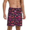 thumbnail image 2 of Rocae pink ribbon bows for Men's Soft Sleep Pajama Shorts, Waistband and Pockets-3X-Large, 2 of 6