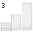 thumbnail image 2 of mDesign Microfiber Bath Mats - 3 Piece Bathroom Rugs - Set of 3 - White, 2 of 9