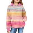 thumbnail image 2 of EnJoCho Chandail à Capuche pour Filles, Printemps Automne Hiver, Imprimé Rétro, Manches Longues, Confortable, Mignon, 2 of 7