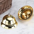 thumbnail image 4 of 1pc Gold Call Bells, 3.35 Inch Service Bell for Calling Customer Service, Desk Bell, Restaurant Games, Hotel Bell or Dinner Bell, 4 of 5