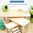 thumbnail image 3 of 1 Pcs Wooden Hamster Platform, Play & Resting Surface for Hamsters, Gerbils, Mice, and Small Pets, Perfect for Food Bowls & Water Bottles, 3 of 9