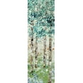 thumbnail image 2 of Woods, Maya 9x18 Gold Ornate Wood Framed with Double Matting Museum Art Print Titled - Foliage II, 2 of 4