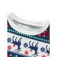thumbnail image 6 of Christmas Pajamas for Family Long Sleeve Letter Print Tops + Snowflake Trousers Set Winter Sleepwear, 6 of 10