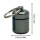 thumbnail image 5 of Mini píldoras caja de aleación aluminio llavero botella mochilero tabletas personal adultos niños ancianos impermeable sellado contenedor negro Inevent HA010383-02, 5 of 6
