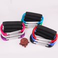thumbnail image 3 of Ultra Big Size Carabiner Large D Button Sponge Handle Buckle D-Ring Shape Aluminum Alloy Sponge Shopping Hook Random Color, 3 of 6