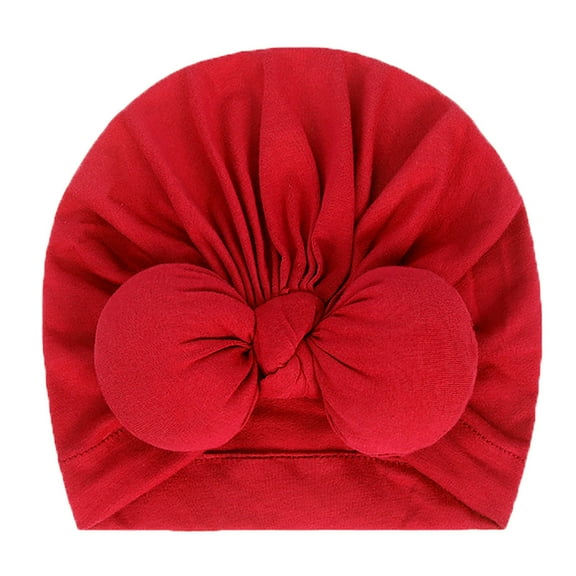 LFEOOST Baby Bow Knot Turban Hats Beanie Headwraps for Toddlers Girls Newborn Baby Cotton Cloth Turban Big Bow Toddler Rabbit Hat Kids Baby Cap Ear Hat