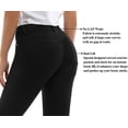 thumbnail image 2 of Jeans elásticos ajustados de tiro medio de color con bolsillo real de 98% algodón de color para mujer (estándar y grande) Black-butt Lift14 Long, 2 of 5