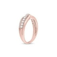 thumbnail image 3 of 10kt Rose Gold Womens Round Diamond Band Ring 1/2 Cttw, 3 of 4