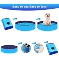 thumbnail image 4 of Hundepool Fur Kleine Hunde - Pvc-rutschfest,faltbare Schwimmbecken Hundebadewanne Hund Planschbecken Fr Kinder Und Hunde,80*30cm Tragbar Swimmingpool, 4 of 5