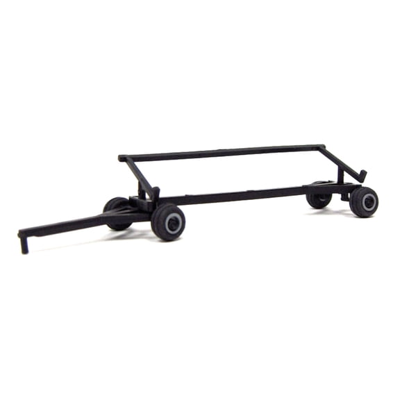 Standi Toys 1/64 Black Plastic Combine Header Trailer, ST205, ST52006BK