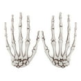 thumbnail image 2 of Spencer 2Pcs Halloween Skeleton Hands Decoration Realistic Life Size Plastic Hand Skeleton Haunted House Scary Props Decor, 2 of 9