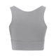 thumbnail image 5 of Sujetador deportivo de cuello alto para mujer - Largo, impacto medio, sin aros, acolchado, camiseta corta para yoga/gimnasio - Tallas S-XL, 5 of 5