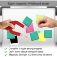 thumbnail image 5 of Mini Dry Eraser, Jinswick 48-Piece Magnetic Whiteboard Dry Eraser Blackboard Cleaning Scraper, Suitable for Classroom Teacher Supplies, Home and Office (2 x 2 inches) Green, 5 of 6
