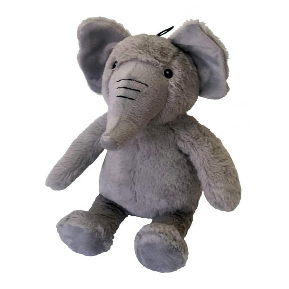 Petlou Plush Toys with Durable Squeaker and Crinkle Paper Dog Chew Toy in Colossal Size and Multi-Color (Grey, 15 Inch Promo Elephant)