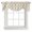 Beige White, variant on Tie Up Valances for Windows, Blue Moroccan Adjustable Valance Curtains Window Treatment for Living Room, Retro Country Geometric Quatrefoil Plaid Rod Pocket Kitchen Curtains & Drapes 42x12 Inch