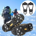 thumbnail image 2 of Crampones de nieve antideslizantes de 8 dientes, agarre para hielo, cadena para calzado, funda de silicona, 2 of 14