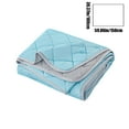 thumbnail image 3 of Summer Quilt YgkuHd Summer Air Conditioning Quilt Cool Feeling Ice Silk Summer Quilt Thin Ice Cream Quilt Machine Washable Washable,Cooling Comforter Blue 39.37"x59.06", 3 of 6