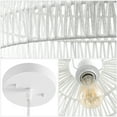 thumbnail image 6 of JONATHAN Y Campana 20" 1-Light Bohemian Modern Woven Rope/Iron LED Pendant, White, 6 of 7