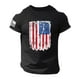 thumbnail image 1 of Playeras Negras Hombre Algodon Camiseta Con Estampado Digital 2D Para Hombre, Camiseta De Manga Corta Con Solapa Superior, 1 of 5