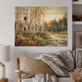 thumbnail image 2 of Designart "Seasonal Birch Birch Wood I" Tree Birch Print on Natural Pine Wood, 2 of 5