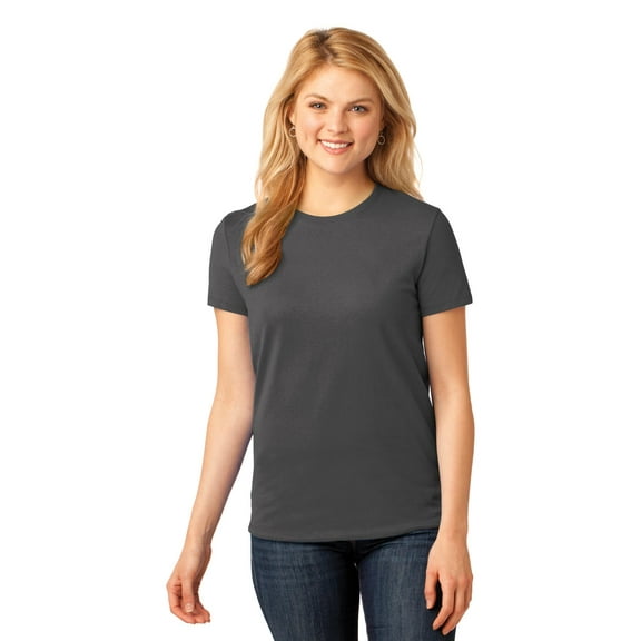 Port & Company Womens Coverseamed Neck T-Shirts