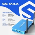 thumbnail image 3 of SuperBox S6 Max Android 12 TV Box, 4GB RAM 64GB ROM, WiFi 6, 6K UHD, Voice Remote, Dual Band WiFi, 3 of 3
