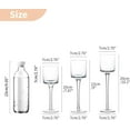 thumbnail image 2 of Glass Tealight Candle Holders: Set of 6 Tall Candle Stands for Dinner Table Centerpiece - Stemmed Candleholders for Pillar Floating Candles, 2 of 7