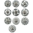 thumbnail image 1 of Craft Kart Set of 10 Ceramic Cabinet Colorful Knobs for Kitchen, Cabinet, Drawer, Wardrobe (Black and White), 1 of 4