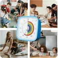 thumbnail image 7 of Visual Timer for Kids with Protective Case, Rainbow Disk 60 Minute Countdown Timer for Kids and Adults, Silent Time Management Tool for Classroom Office Kitchen with 'Rainbow' Pattern Design(Sky Blue), 7 of 7
