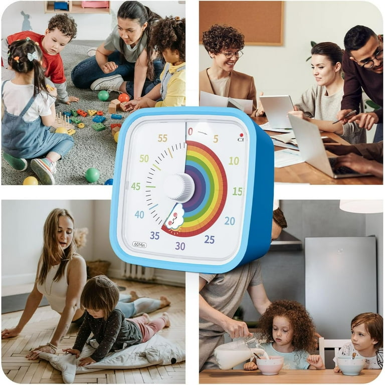 Lumiscent Zeitschaltuhr Für Kinder, 2-in-1 Visueller Timer-Schreibtisch