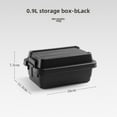 thumbnail image 1 of 0.9L Black Portable Mini Storage Organizer with Removable Lid – Durable, Easy-Clean Container for Camping, Barbecue Tools, Condiment Bottles & Small Items – Indoor/Outdoor Versatile Desk/Tabletop, 1 of 6