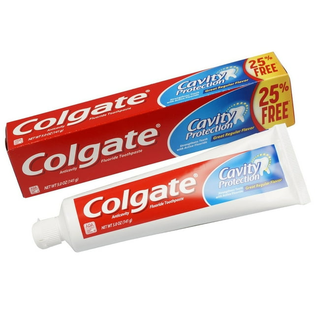 Dentifrice Colgate Protection contre les Caries Formule au Fluorure 5 Onces - 5pk